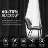 MIULEE Black Out Velvet Curtains 96 Inch Length for Room Darkening Long Blackout Curtains with Grommet Top for Bedroom/Living Room Light Blocking Thermal Insulating Soundproof Set of 2， Black(Grey)