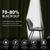 MIULEE Black Out Velvet Curtains 96 Inch Length for Room Darkening Long Blackout Curtains with Grommet Top for Bedroom/Living Room Light Blocking Thermal Insulating Soundproof Set of 2， Black(Sage)