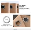 MIULEE Black Out Velvet Curtains 96 Inch Length for Room Darkening Long Blackout Curtains with Grommet Top for Bedroom/Living Room Light Blocking Thermal Insulating Soundproof Set of 2， Black(Blush Beige)