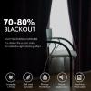 MIULEE Black Out Velvet Curtains 96 Inch Length for Room Darkening Long Blackout Curtains with Grommet Top for Bedroom/Living Room Light Blocking Thermal Insulating Soundproof Set of 2， Black(Purple Orchid)