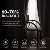 MIULEE Black Out Velvet Curtains 96 Inch Length for Room Darkening Long Blackout Curtains with Grommet Top for Bedroom/Living Room Light Blocking Thermal Insulating Soundproof Set of 2， Black(Silver)
