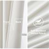 MIULEE Black Out Velvet Curtains 96 Inch Length for Room Darkening Long Blackout Curtains with Grommet Top for Bedroom/Living Room Light Blocking Thermal Insulating Soundproof Set of 2， Black(Pure White)