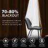 MIULEE Black Out Velvet Curtains 96 Inch Length for Room Darkening Long Blackout Curtains with Grommet Top for Bedroom/Living Room Light Blocking Thermal Insulating Soundproof Set of 2， Black(Gold Brown)
