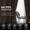 MIULEE Black Out Velvet Curtains 96 Inch Length for Room Darkening Long Blackout Curtains with Grommet Top for Bedroom/Living Room Light Blocking Thermal Insulating Soundproof Set of 2， Black(Camel Beige)