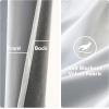 MIULEE Black Out Velvet Curtains 96 Inch Length for Room Darkening Long Blackout Curtains with Grommet Top for Bedroom/Living Room Light Blocking Thermal Insulating Soundproof Set of 2， Black(Greyish White)