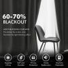 MIULEE Black Out Velvet Curtains 96 Inch Length for Room Darkening Long Blackout Curtains with Grommet Top for Bedroom/Living Room Light Blocking Thermal Insulating Soundproof Set of 2， Black(Pure White)
