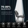 MIULEE Black Out Velvet Curtains 96 Inch Length for Room Darkening Long Blackout Curtains with Grommet Top for Bedroom/Living Room Light Blocking Thermal Insulating Soundproof Set of 2， Black(Dark Slate)