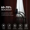 MIULEE Black Out Velvet Curtains 96 Inch Length for Room Darkening Long Blackout Curtains with Grommet Top for Bedroom/Living Room Light Blocking Thermal Insulating Soundproof Set of 2， Black(Baby Pink)