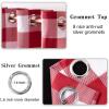 MIULEE Buffalo Plaid Blackout Curtains for Christmas 84 Inches Long Thermal Insulated Window Drapes with Printed Plaid for Living Room 2 Panels 52 Inch by 84 Inch Red and White(Red and White)