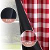 MIULEE Buffalo Plaid Blackout Curtains for Christmas 84 Inches Long Thermal Insulated Window Drapes with Printed Plaid for Living Room 2 Panels 52 Inch by 84 Inch Red and White(Red and White)