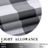 MIULEE Buffalo Plaid Blackout Curtains for Christmas 84 Inches Long Thermal Insulated Window Drapes with Printed Plaid for Living Room 2 Panels 52 Inch by 84 Inch Red and White(Grey and White)