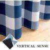 MIULEE Buffalo Plaid Blackout Curtains for Christmas 84 Inches Long Thermal Insulated Window Drapes with Printed Plaid for Living Room 2 Panels 52 Inch by 84 Inch Red and White(Navy and White)