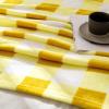MIULEE Buffalo Plaid Throw Blanket for Sofa Couch, Soft Check Fleece Throw Yellow White Checkered Decor Flannel Fuzzy Christmas Blanket for Bedding, Fluffy Warm Cozy Plush Microfiber Size 50″ X 60″
