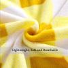 MIULEE Buffalo Plaid Throw Blanket for Sofa Couch, Soft Check Fleece Throw Yellow White Checkered Decor Flannel Fuzzy Christmas Blanket for Bedding, Fluffy Warm Cozy Plush Microfiber Size 50″ X 60″