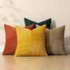 MIULEE Burnt Orange Decorative Throw Pillow Covers 18×18 Inch Set of 4 Boho Color-Clash Cushion Covers Modern Farmhouse Pillow Cases Corduroy Striped Decor for Couch Sofa Bed(Terracotta,Rust)(Green Rust)