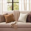 MIULEE Burnt Orange Decorative Throw Pillow Covers 18×18 Inch Set of 4 Boho Color-Clash Cushion Covers Modern Farmhouse Pillow Cases Corduroy Striped Decor for Couch Sofa Bed(Terracotta,Rust)(Brown)