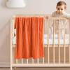 MIULEE Burnt Orange Fleece Blanket, Durable Plush Fuzzy Extra Soft Warm Cozy Striped Flannel Fall Throw Blanket for Couch Sofa Bed 30″x40″(Burnt Orange)
