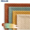 MIULEE Burnt Orange Throw Pillow Covers Soft Couch Decorative Set of 4 Boho Striped Cushion Covers Corduroy Pillowcase Farmhouse Home Decor for Couch Bed Sofa Living Room 18×18 Inch Yellow Orange(Teal-rust)