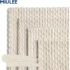 MIULEE Burnt Orange Throw Pillow Covers Soft Couch Decorative Set of 4 Boho Striped Cushion Covers Corduroy Pillowcase Farmhouse Home Decor for Couch Bed Sofa Living Room 18×18 Inch Yellow Orange(Beige)