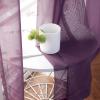 MIULEE Christmas 2 Panels Solid Color Red Sheer Curtains 84 Inch Length Set Elegant Grommet Light Filtering Window Voile Panels/Drapes/Treatment for Bedroom Living Room W54 x L84 Inch, Haute Red(Plum Purple)