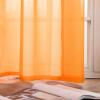 MIULEE Christmas 2 Panels Solid Color Red Sheer Curtains 84 Inch Length Set Elegant Grommet Light Filtering Window Voile Panels/Drapes/Treatment for Bedroom Living Room W54 x L84 Inch, Haute Red(Orange)