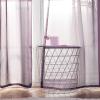 MIULEE Christmas 2 Panels Solid Color Red Sheer Curtains 84 Inch Length Set Elegant Grommet Light Filtering Window Voile Panels/Drapes/Treatment for Bedroom Living Room W54 x L84 Inch, Haute Red(Plum Purple)