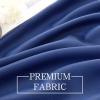 MIULEE Christmas Blackout Window Valance for Bedroom Kitchen Bathroom Living Room Darkening Rod Pocket Curtain Valance, Thermal Insulated Window Treatment 1 Panel, 52 x 18 Inches, Hunter Green(Navy Blue)