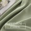 MIULEE Christmas Blackout Window Valance for Bedroom Kitchen Bathroom Living Room Darkening Rod Pocket Curtain Valance, Thermal Insulated Window Treatment 1 Panel, 52 x 18 Inches, Hunter Green(Sage Green)
