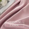 MIULEE Christmas Blackout Window Valance for Bedroom Kitchen Bathroom Living Room Darkening Rod Pocket Curtain Valance, Thermal Insulated Window Treatment 1 Panel, 52 x 18 Inches, Hunter Green(Baby Pink)