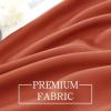 MIULEE Christmas Blackout Window Valance for Bedroom Kitchen Bathroom Living Room Darkening Rod Pocket Curtain Valance, Thermal Insulated Window Treatment 1 Panel, 52 x 18 Inches, Hunter Green(Burnt Orange)