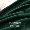 MIULEE Christmas Blackout Window Valance for Bedroom Kitchen Bathroom Living Room Darkening Rod Pocket Curtain Valance, Thermal Insulated Window Treatment 1 Panel, 52 x 18 Inches, Hunter Green(Hunter Green)