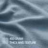 MIULEE Christmas Decorative Pillow Covers 20×20, 2 Pack Boho Farmhouse Neutral Throw Pillows for Couch, Thick Textured Modern Linen Cushion Cases Sofa Bed Living Room Home Decor, Dark Green(Blue)