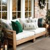 MIULEE Christmas Decorative Pillow Covers Set of 2 Faux Fur Throw Pillows with Embroidered Christmas Tree 18×18 Inch White Green Winter Couch Covers for Festival Sofa Bedroom Living Room Home Decor(White Black)