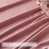MIULEE Christmas Emerald Green Pom Pom Velvet Curtains for Bedroom/Living Room Darkening Thermal Insulating 84 Inches Long Blackout Curtain with Rod Pocket for Girls Room/Nursery/Home Theater Set of 2(Blush Pink)