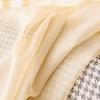 MIULEE Christmas Half Window Sheer Curtain Valance, Extra Wide Rod Pocket Voile Drape for Kitchen Cafe Bathroom Small Window One Panel 60 x 18 Inch Haute Red(Cream Beige)