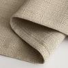 MIULEE Christmas Hunter Green Faux Linen Textured Curtains 84 Inch Length 2 Panels Set for Living Room Bedroom Farmhouse Burlap Weave Semi Sheer Grommet Top Light Filtering Window Drapes, W37xL84(Taupe)