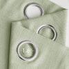 MIULEE Christmas Hunter Green Faux Linen Textured Curtains 84 Inch Length 2 Panels Set for Living Room Bedroom Farmhouse Burlap Weave Semi Sheer Grommet Top Light Filtering Window Drapes, W37xL84(Sage Green)