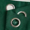 MIULEE Christmas Hunter Green Faux Linen Textured Curtains 84 Inch Length 2 Panels Set for Living Room Bedroom Farmhouse Burlap Weave Semi Sheer Grommet Top Light Filtering Window Drapes, W37xL84(Hunter Green)