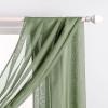 MIULEE Christmas Luxury Window Scarf Sheer Voile Elegant Topper Long Window Valance Solid Window Treatment Swags Drapes for Window Ceremony Wedding Canopy Bed 54″ x 216″ Maroon Red 1 Piece(Sage Green)