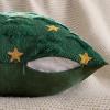 MIULEE Christmas Pillow Covers 18×18 Inch Set of 2, Beige Christmas Tree Plush Faux Fur Pillowcases Soft Decorative Throw Pillow Cases for Couch Sofa Living Room Winter Xmas Holiday Home Decor(Green)