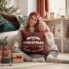 MIULEE Christmas Pillow Covers Set of 4 Plaid Throw Pillow Covers Red Tree Reindeer Wreath Winter Holiday Cushion Case Farmhouse Modern for Sofa Couch Home Decor,18×18 Inch(Red and Green)