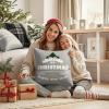 MIULEE Christmas Pillow Covers Set of 4 Plaid Throw Pillow Covers Red Tree Reindeer Wreath Winter Holiday Cushion Case Farmhouse Modern for Sofa Couch Home Decor,18×18 Inch(Grey)