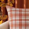 MIULEE Christmas Set of 2 Scottish Tartan Plaid Throw Pillow Covers Farmhouse Classic Decorative Outdoor Square Cushion Cases for Decor Sofa Couch 18×18 Inch, Green(Orange and White)