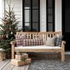 MIULEE Christmas Set of 2 Scottish Tartan Plaid Throw Pillow Covers Farmhouse Classic Decorative Outdoor Square Cushion Cases for Decor Sofa Couch 18×18 Inch, Green(Red and White)