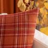 MIULEE Christmas Set of 2 Scottish Tartan Plaid Throw Pillow Covers Farmhouse Classic Decorative Outdoor Square Cushion Cases for Decor Sofa Couch 18×18 Inch, Green(Rust)