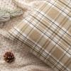 MIULEE Christmas Set of 2 Scottish Tartan Plaid Throw Pillow Covers Farmhouse Classic Decorative Outdoor Square Cushion Cases for Decor Sofa Couch 18×18 Inch, Green(Khaki and White)
