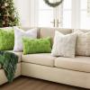 MIULEE Christmas Throw Pillow Covers Dark Green Christmas Decorations Set of 2 Xmas Tree 18×18 Pillow Covers Soft Plush Faux Wool Pillowcases Holiday Festivals Winter Home Decor Sofa Couch Bed Porch(Green)