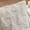 MIULEE Christmas Throw Pillow Covers Dark Green Christmas Decorations Set of 2 Xmas Tree 18×18 Pillow Covers Soft Plush Faux Wool Pillowcases Holiday Festivals Winter Home Decor Sofa Couch Bed Porch(Cream White)