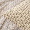 MIULEE Christmas Throw Pillow Covers Soft Corduroy Decorative Set of 2 Boho Striped Pillow Covers Pillowcases Farmhouse Home Decor for Couch Bed Sofa Living Room 18×18 Inch Pure White(Beige)