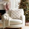 MIULEE Christmas Tree Decorative Pillow Covers Faux Fur Wool Throw Pillows Soft Plush Cushion Covers Set of 2 Xmas Home Decor Winter Holiday for Sofa Couch Livingroom Bed 18×18 Inch Cream(Cream)